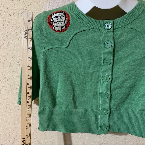 Torrid Bride of Frankenstein Sweater Shrug Button Down SOLD OUT - Picture 7 of 12